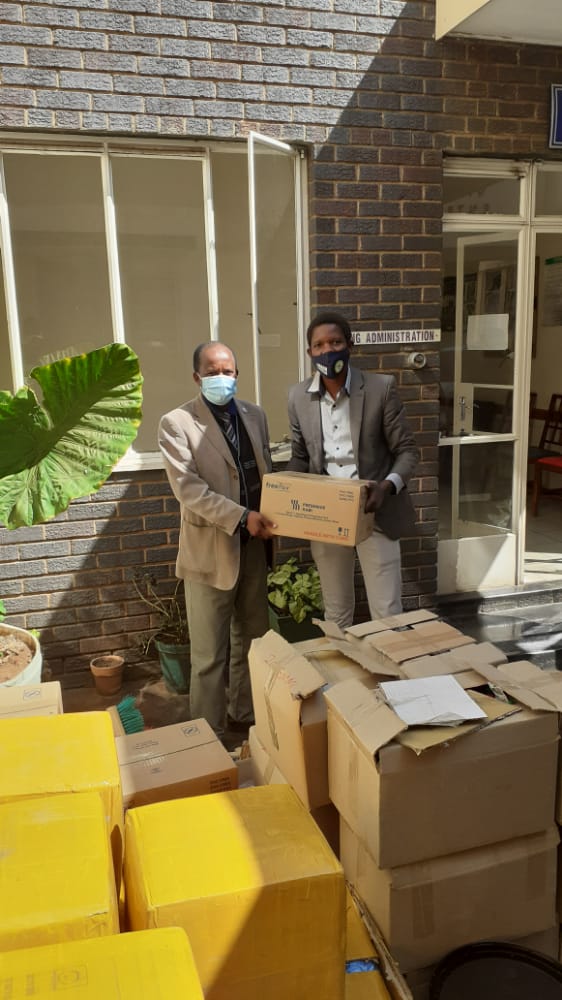ZADHR COVID-19 PPE Donation to United Bulawayo Hospitals